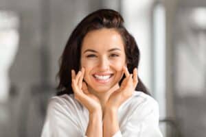 Woman with fresh face from PDO Threads in Whittier, CA