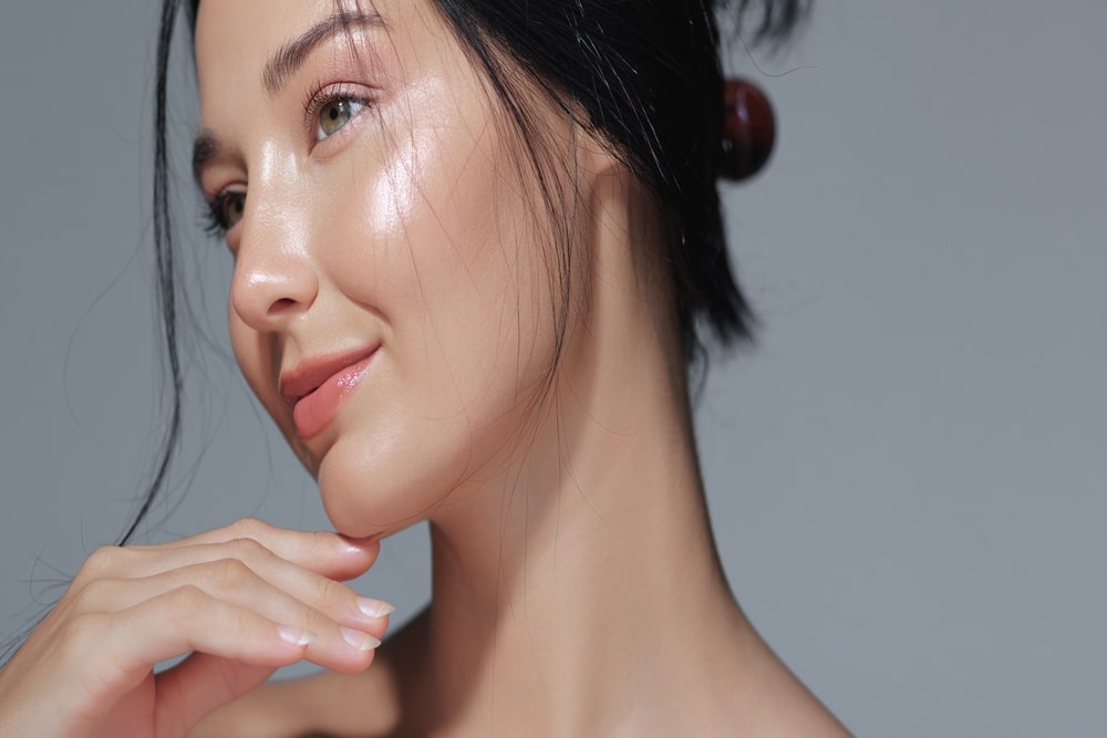Woman with youthful, glowing skin from PDO Threads in Whittier, CA