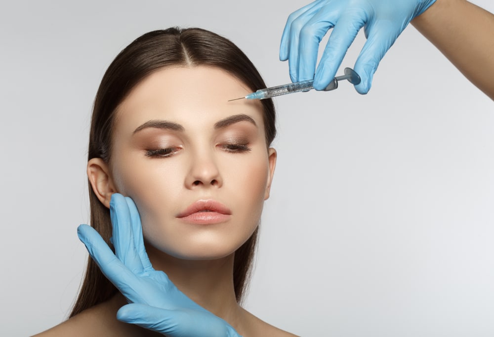Woman getting Dysport injections in Whittier, CA