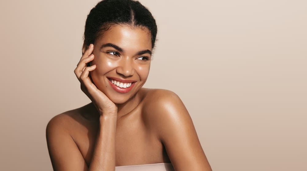 Woman with fresh, glowing skin from PRP injections in Whittier, CA